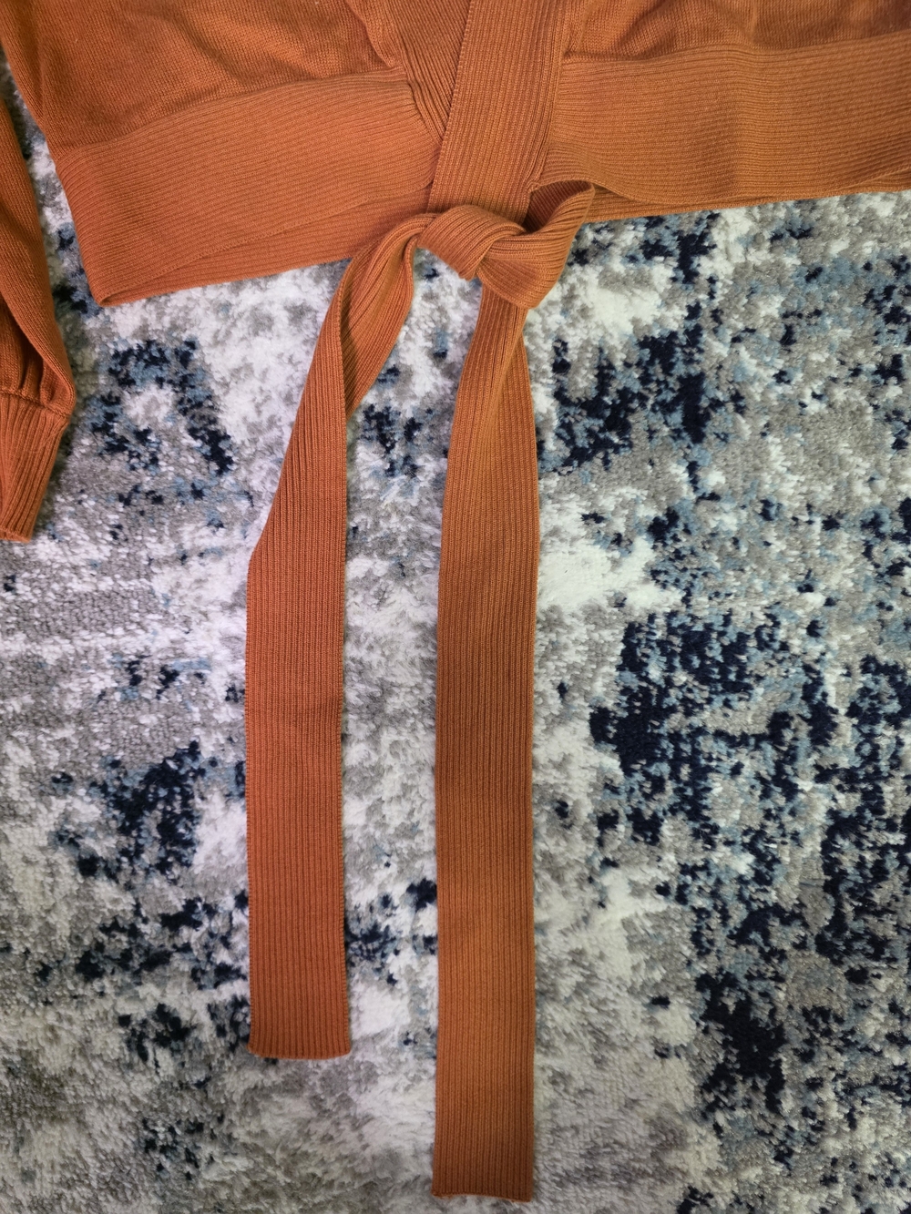 Princess Highway Burnt Orange Wrap Crop Cardigan - Picture 6 of 6